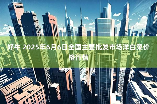 好牛 2025年6月6日全国主要批发市场洋白菜价格行情